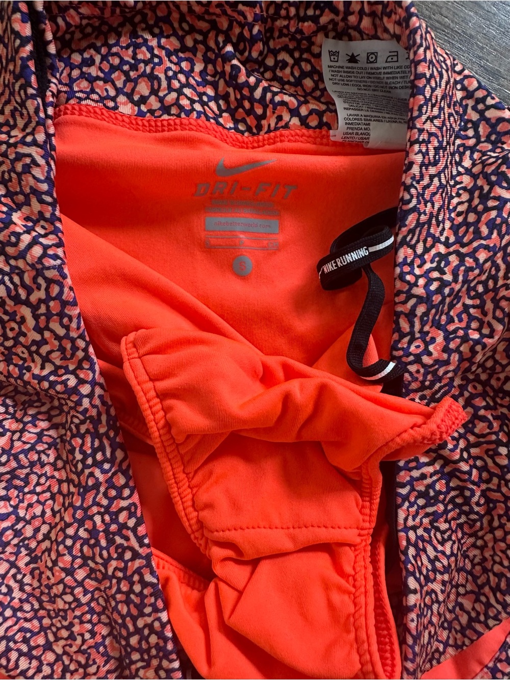 Women’s Neon Athletic Shorts - Bright Coral, Teal, Lime & Pink Mix - Picture 4 of 5